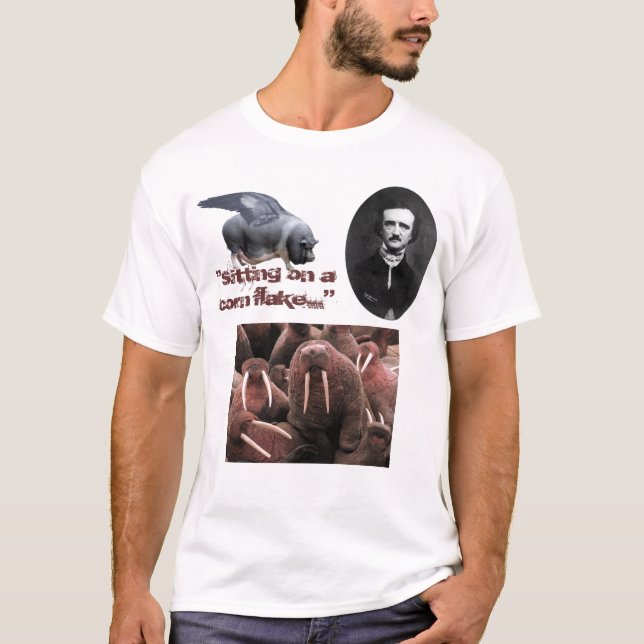 Sitzen auf Corn Flakes T-Shirt (Vorderseite)