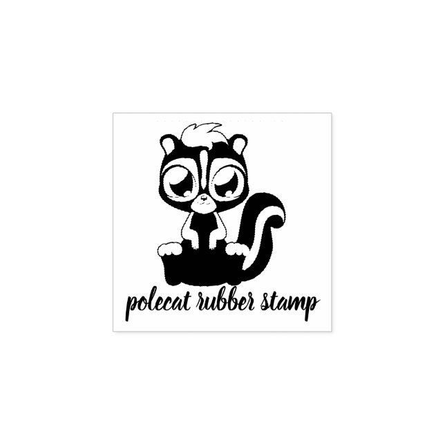 Sitzen Baby Skunk Gummistempel (Prägung)