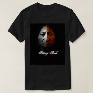 Sitzen Bull-Design T-Shirt