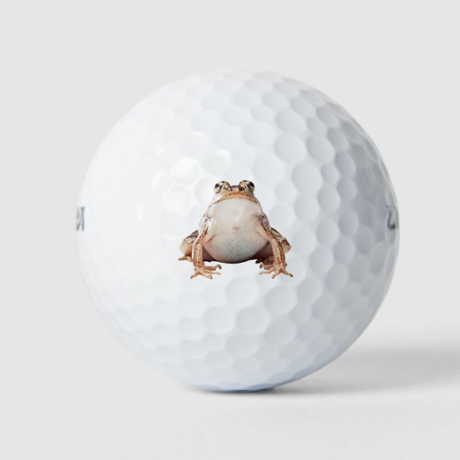 Sitzen der braunen Kappe Golfball (Vorderseite)