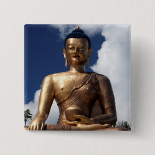 Sitzen der Buddha-Statue Button