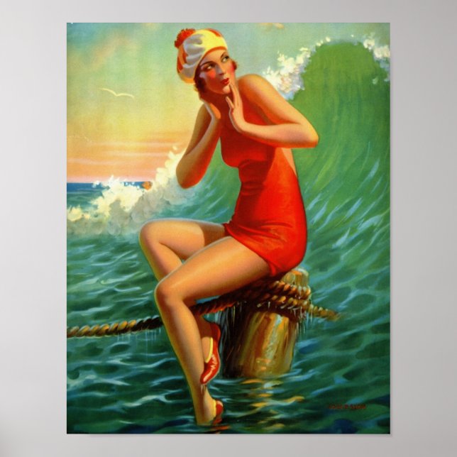 "Sitzen Hübsch" Gemälde - Edward Mason Eggleston Poster (Vorne)