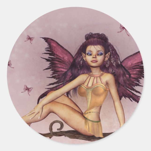 Sitzen Hübsch Runder Aufkleber (Vorderseite)