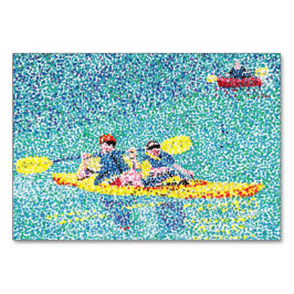 Sitzen Kajaklesende Flashkarten für Erwachsene Tischnummer