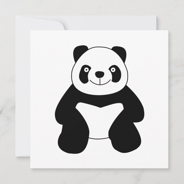 Sitzen Panda (Vorderseite)