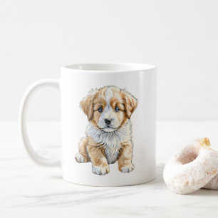 Sitzen Puppy Dog Tasse