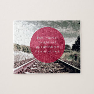 Sitzen Sie nicht an Ort und Stelle | motivierend Puzzle