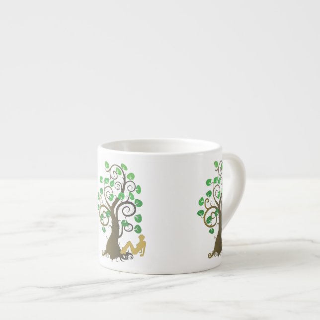 Sitzen unter dem Baum Espressotasse (Vorderseite Rechts)