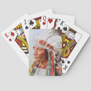 Sitzen von Bull Playing Cards Spielkarten
