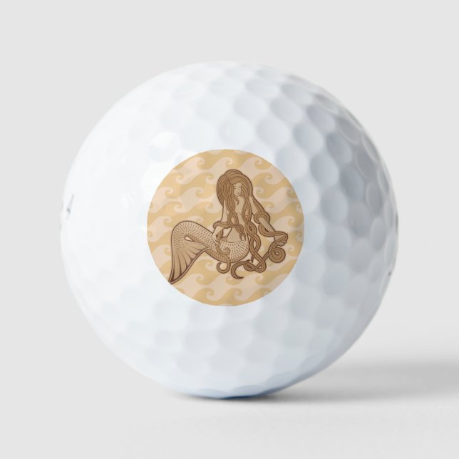 Sitzen von Meerjungfrau Golfball (Vorderseite)
