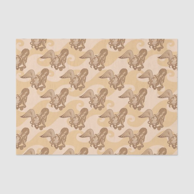 Sitzen von Meerjungfrau Seidenpapier (Vorderseite)