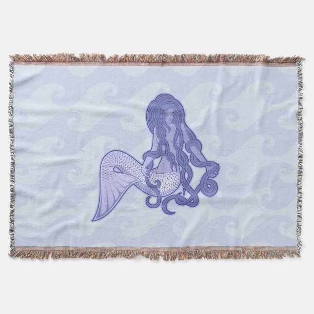 Sitzen von Mermaid Blue Decke (Vorderseite)
