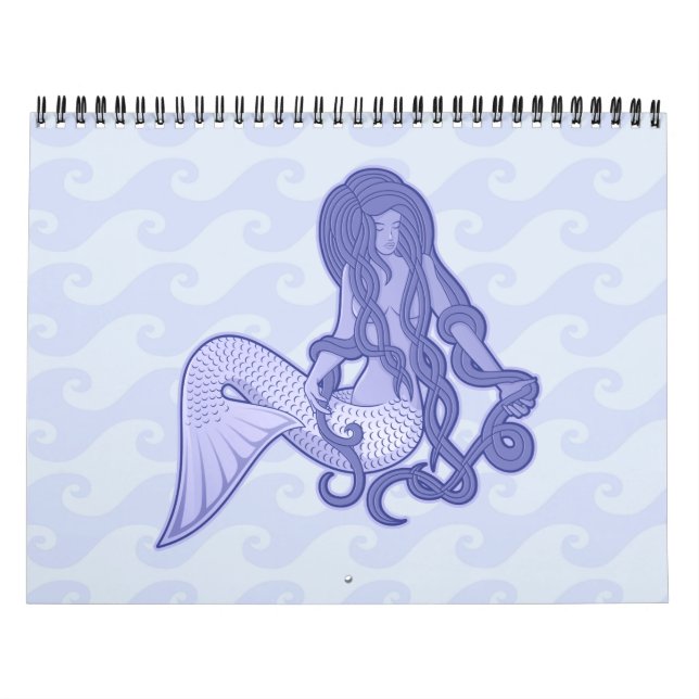 Sitzen von Mermaid Blue Kalender (Titelbild)