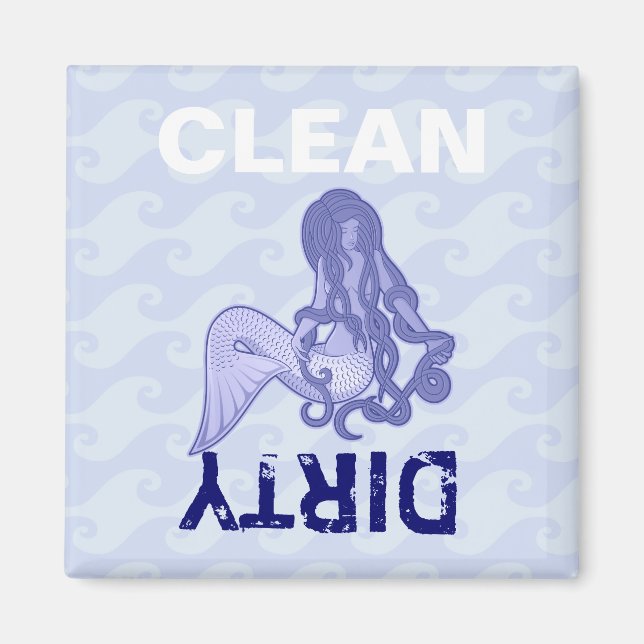 Sitzen von Mermaid Blue Magnet (Vorne)