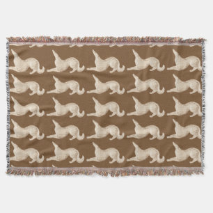 Sitzende Borzoi-Wurfs-Decke Decke