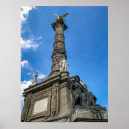 Sitzende Bronzestatue, Mexico City Poster