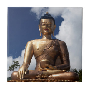 Sitzende Buddha-Statue Fliese