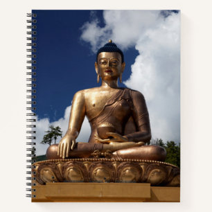 Sitzende Buddha-Statue Notizbuch