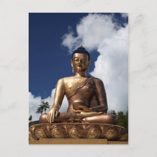Sitzende Buddha-Statue Postkarte