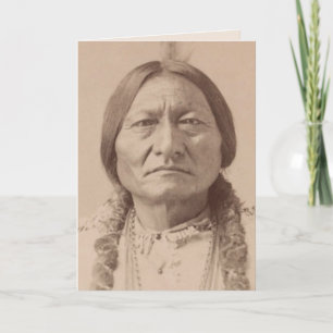 SITZENDE BULL LAKOTA LEADER GEBURTSTAGSKARTEN KARTE