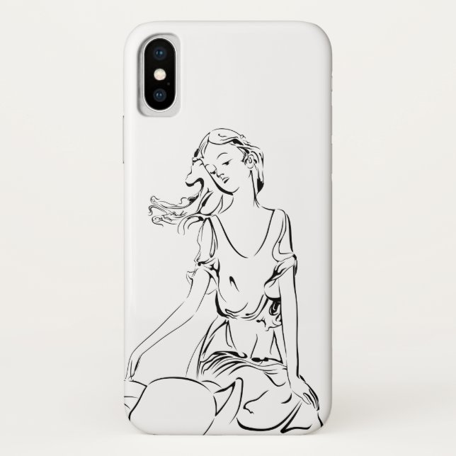 Sitzende Fee... Case-Mate iPhone Hülle (Rückseite)
