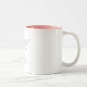 Sitzende Fee mit Flügeln… Zweifarbige Tasse