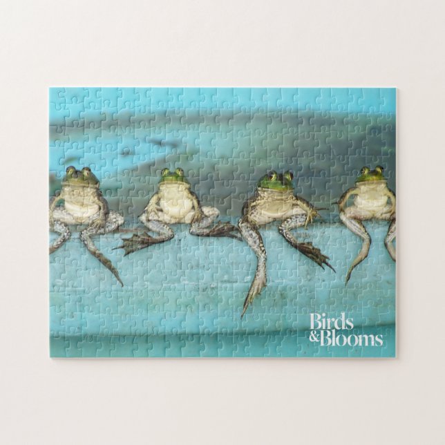 Sitzende Frösche Puzzle (Horizontal)