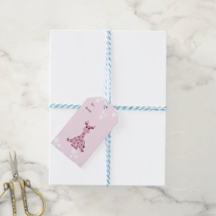 Sitzende Giraffe Geschenkanhänger