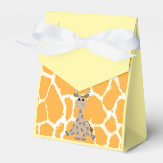 Sitzende Giraffe Geschenkschachtel (Vorderseite)