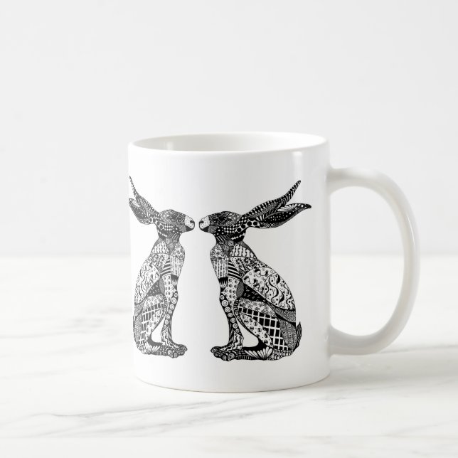 Sitzende Hasen Tasse (Rechts)