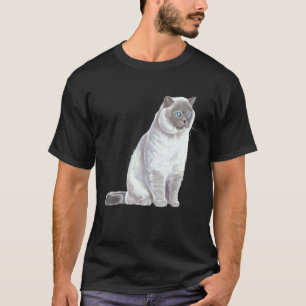 Sitzende Katze Britisch Kurzhaar T-Shirt