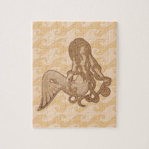 Sitzende Meerjungfrau Puzzle