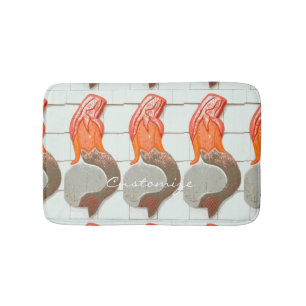 Sitzende redheaded Meerjungfrauen Thunder_Cove Badematte