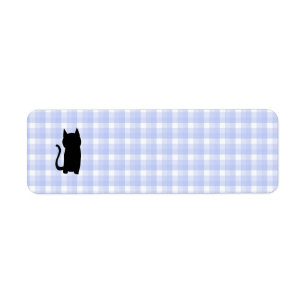 Sitzende schwarze Katzen-Silhouette. Auf