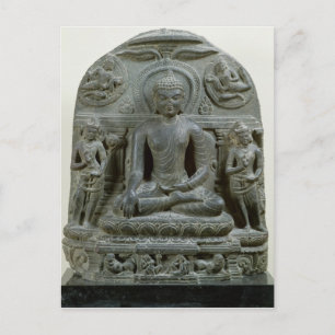 Sitzender Buddha in der Meditation Postkarte