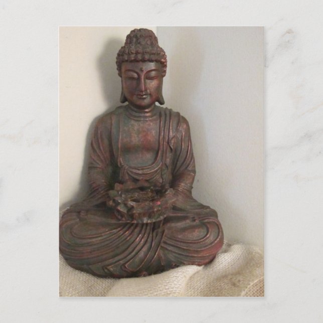 Sitzender Buddha Postkarte (Vorderseite)