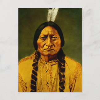 Sitzender Büffel Native Lakota Sioux Häuptling Por Postkarte