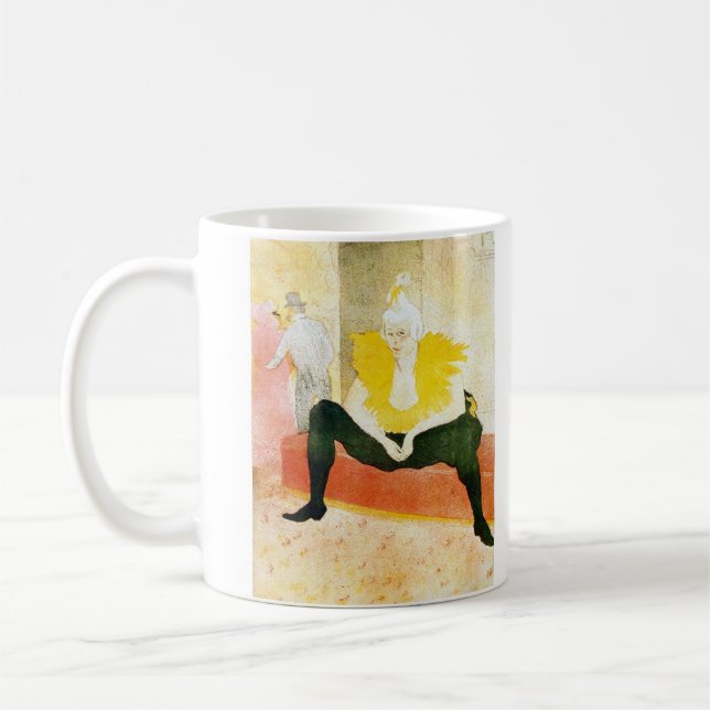 Sitzender Clown durch Toulouse-Lautrec Kaffeetasse (Links)
