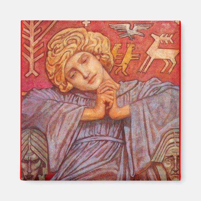 Sitzender Engel John Duncan Magnet (Vorne)