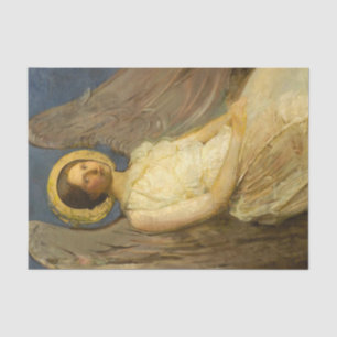 Sitzender Engel von Abbott Handerson Thayer Seidenpapier