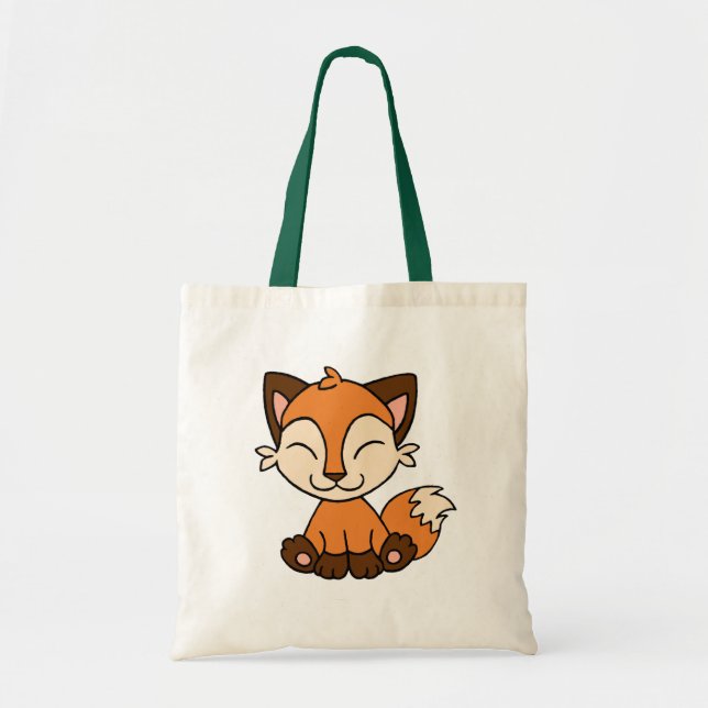 Sitzender Fox Tragetasche (Vorne)