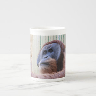 Sitzender Orang-Utan Prozellantasse