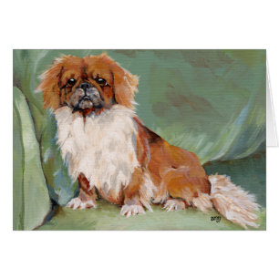Sitzender Pekingese