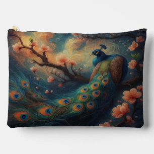 sitzender Pfau Zubehörtasche