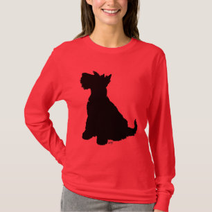 Sitzender Scottie-Hund T-Shirt