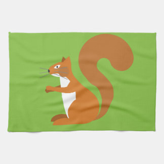 Sitzendes Eichhörnchen Geschirrtuch