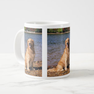 Sitzendes golden retriever Jumbo-Tasse