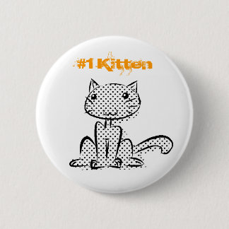 Sitzendes Kätzchen #1 Button