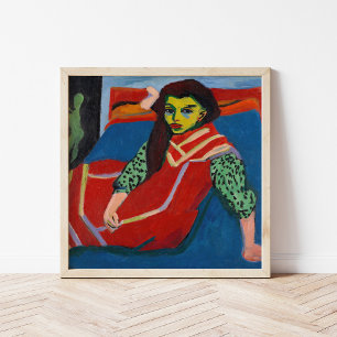 Sitzendes Mädchen Ernst Ludwig Kirchner Poster