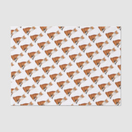 Sitzendes roter Fox-Tier-Seidenpapier Seidenpapier